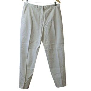 Max Mara Vintage Y2k White Straight Leg Business Casual Office Career Pants 14